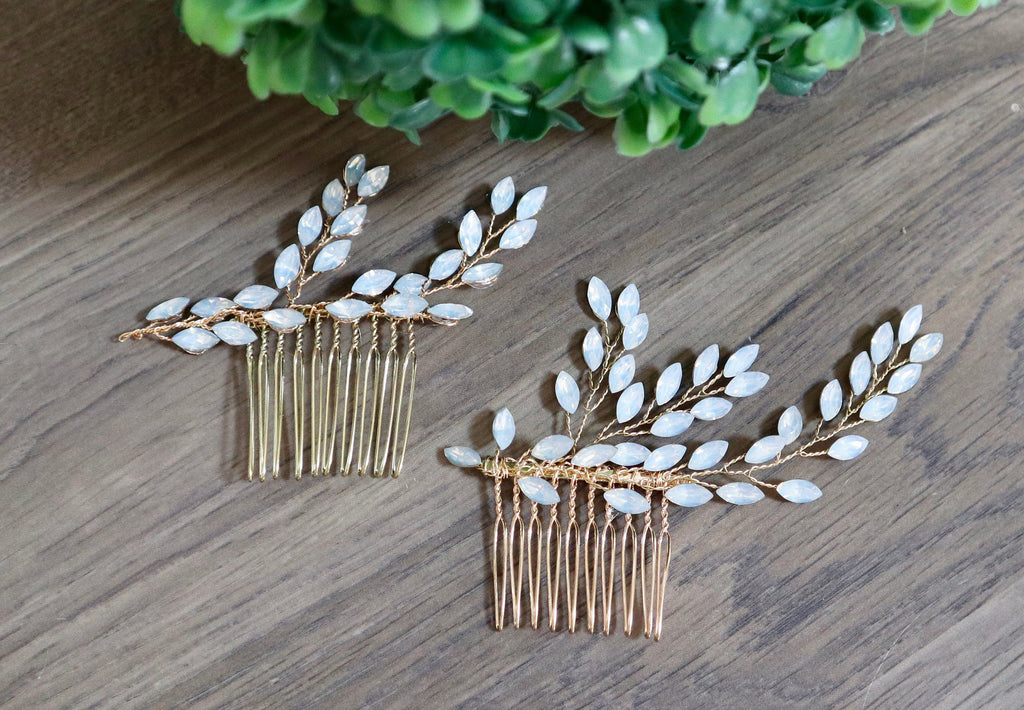 Bridal hair piece Crystal Something Blue Bridal hair clip Wedding hair piece Wedding hair Accessory Bridal Hair Accessory Wedding Hair pin