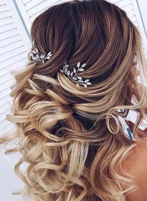 Crystal Hair Pins Something blue Bridal Hair pins Bridal Wedding Hair Accessories Something blue Hair pins Bridesmaids Gift Silver Hair Pins