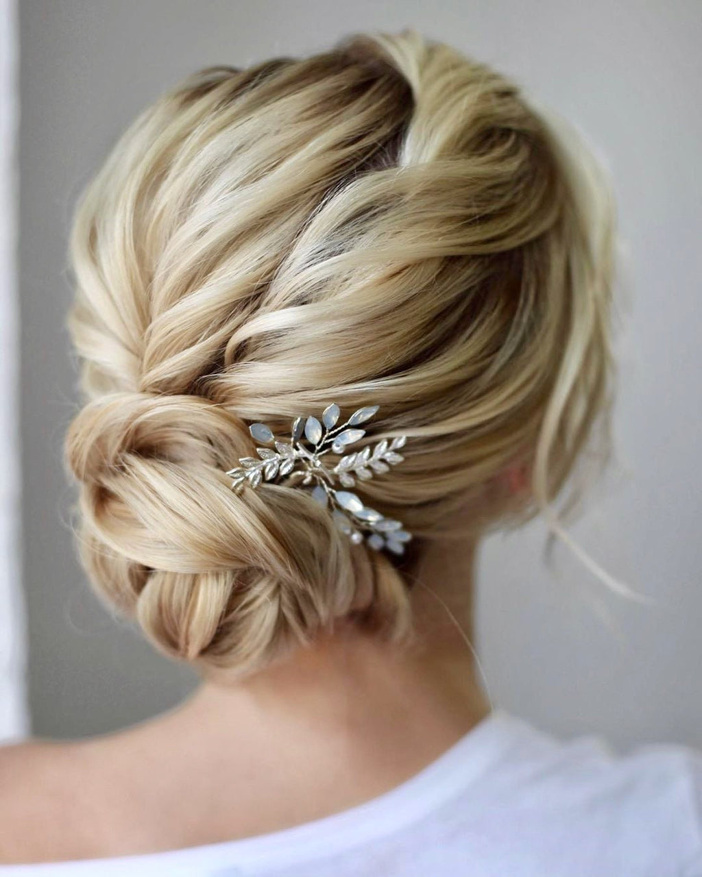 Bridal Hair Pin Something blue Bridal Hair pin Bridal Wedding Hair Accessories Something blue Hair pins Silver Bridal Hair Accessories