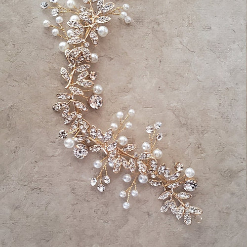 Bridal hair piece Bridal hair vine Bridal Hair Accessories Wedding Hair Accessories Silver Wedding hair piece Rose gold Bridal hair vine