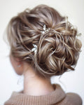 Crystal Hair pins Bridal hair pins Crystal Wedding hair pins Gold Bridal hair pins Silver Wedding hair pins Bridesmaids hair pins Crystal