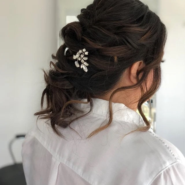 Crystal Hair pins Bridal hair pins Crystal Wedding hair pins Gold Bridal hair pins Silver Wedding hair pins Bridesmaids hair pins Crystal