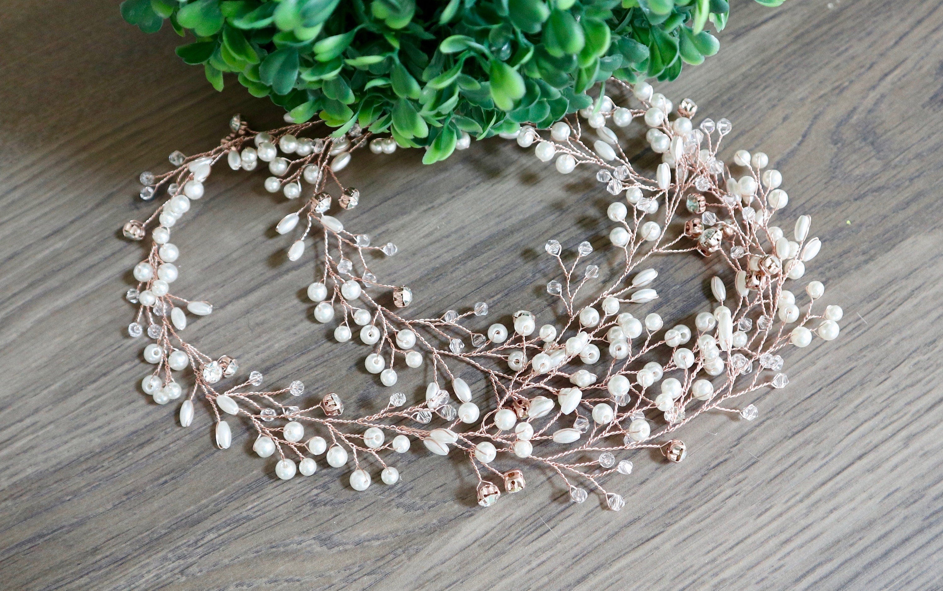 Wedding Hair Accessories Bridal Hair Vine Bridal hair accessories Wedding Hair Vine Rose Gold Bridal Hair Vine Silver Bridal Hair vine
