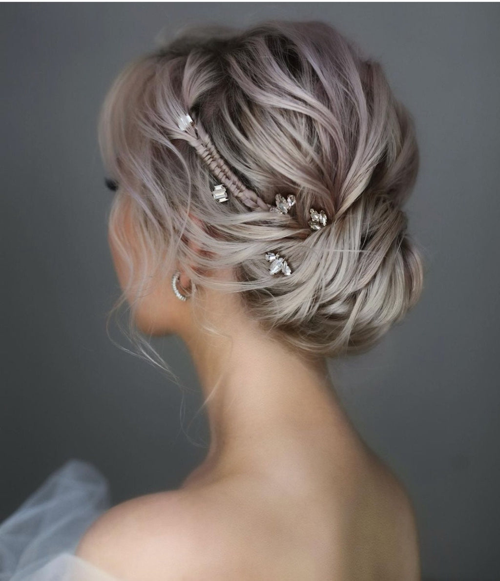 Crystal hair pins Crystal Wedding Hair Accessories Crystal Bridal hair piece Bridesmaids gift Wedding hair pins Bridesmaids hair pins