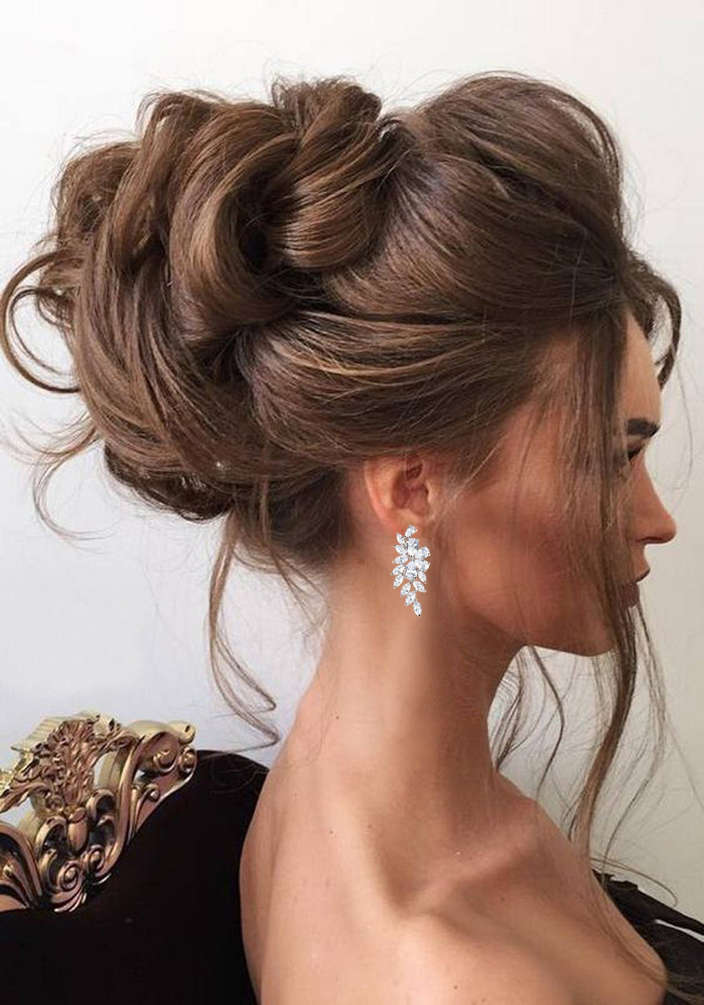 Crystal Hair clip Small Wedding Hair piece Bridesmaids Hair Accessory Floral Crystal Wedding Hair Accessory Floral Bridal Hair Accessory