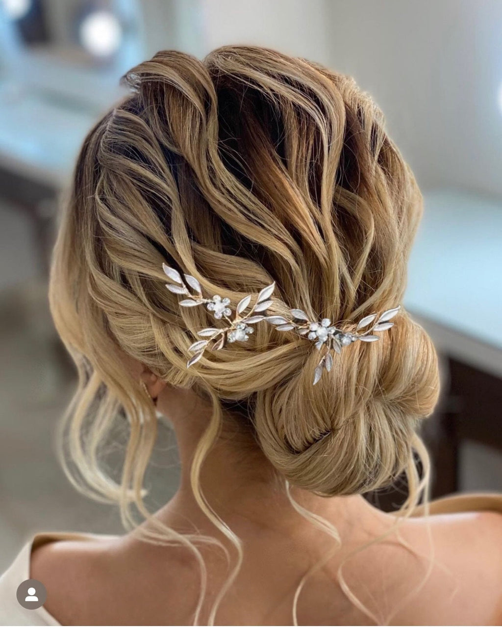Leaf Bridal Hair pins Bridesmaids Hair Pins Leaf Wedding Hair Accessories Bridesmaids Hair pins Leaf Wedding Hair pins Bridesmaids Gift