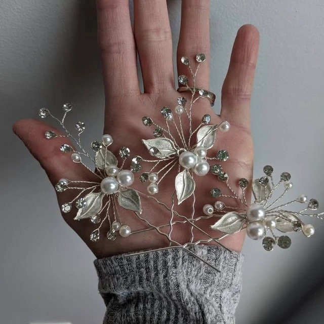 Wedding Hair pins Bridal Hair Accessories Wedding HaIr Accessories Bridal Hair pins Bridal Hair Jewelry Bridesmaid Hair Pins