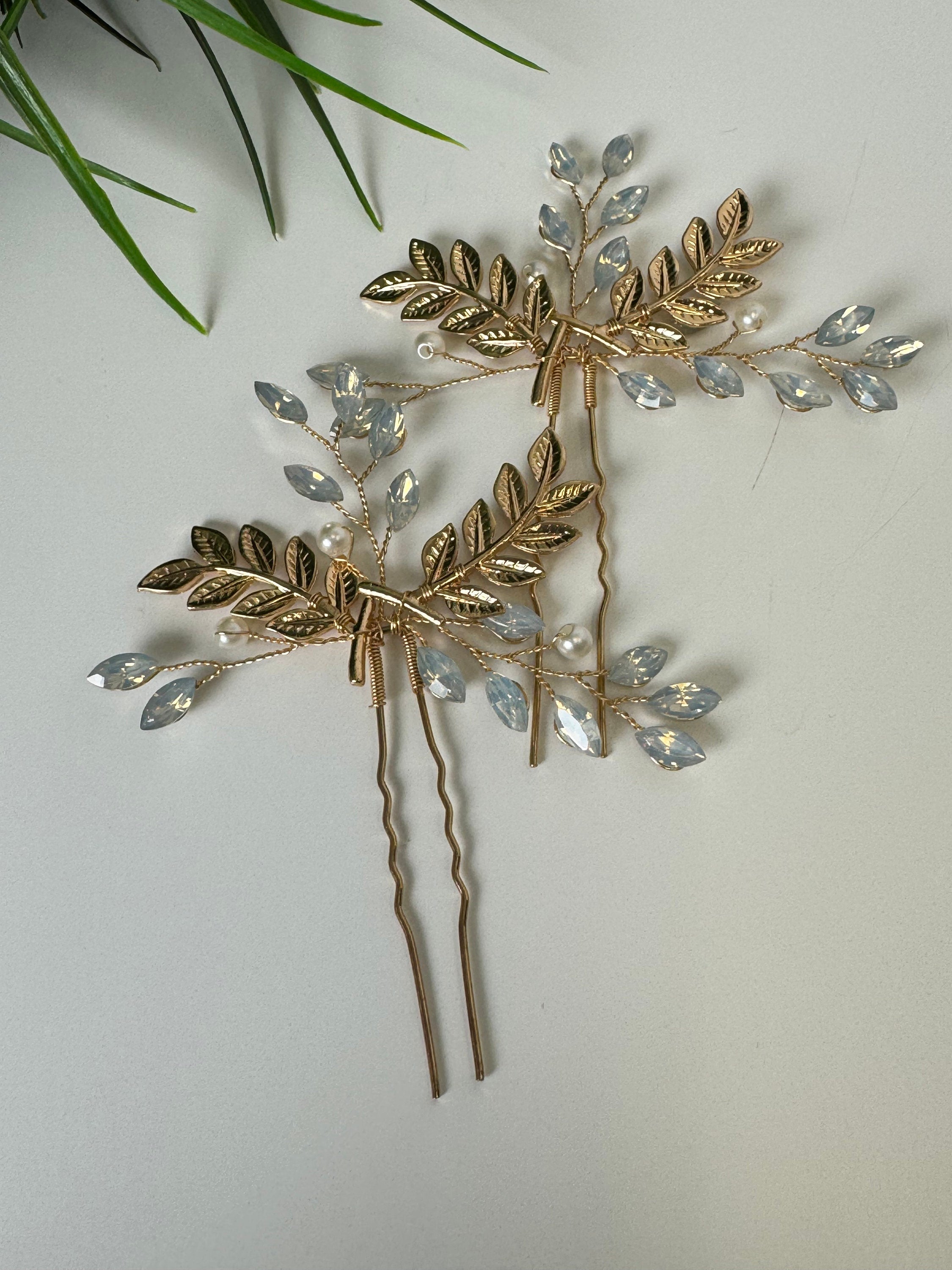 Bridal Hair Pin Something blue Bridal Hair pin Bridal Wedding Hair Accessories Something blue Hair pins Silver Bridal Hair Accessories