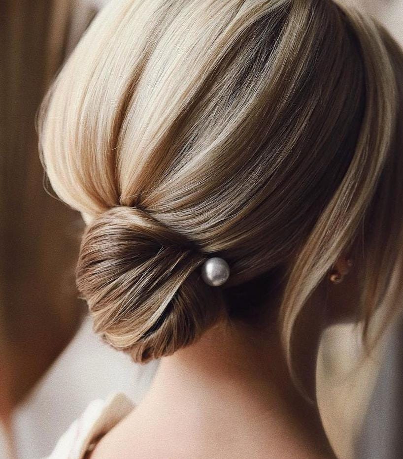 Bridal hair pins Pearl Wedding Hair Accessories Pearl Bridal hair piece Bridesmaids gift Wedding hair pins Bridesmaids hair pins