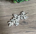 Crystal Hair clip Small Wedding Hair piece Bridesmaids Hair Accessory Floral Crystal Wedding Hair Accessory Floral Bridal Hair Accessory