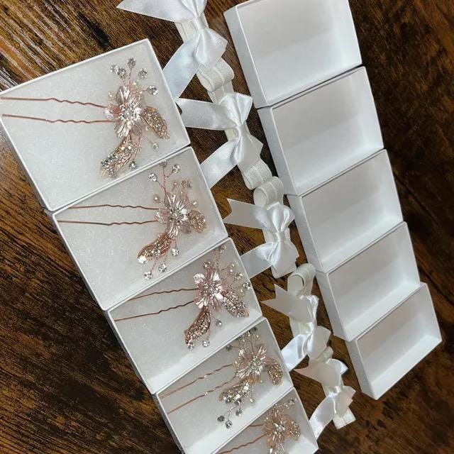Wedding Hair Accessory Floral Bridal Hair Accessory Bridal Hair pins Floral Bridal Hair piece Bridal Hair Jewelry Bridesmaids Hair Pins