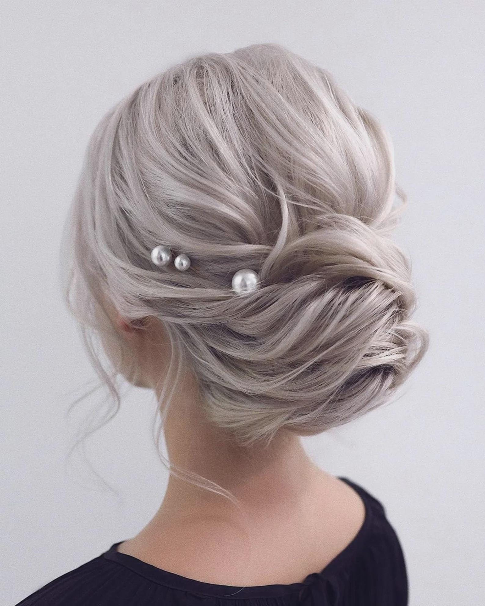 Bridal hair pins Pearl Wedding Hair Accessories Pearl Bridal hair piece Bridesmaids gift Wedding hair pins Bridesmaids hair pins