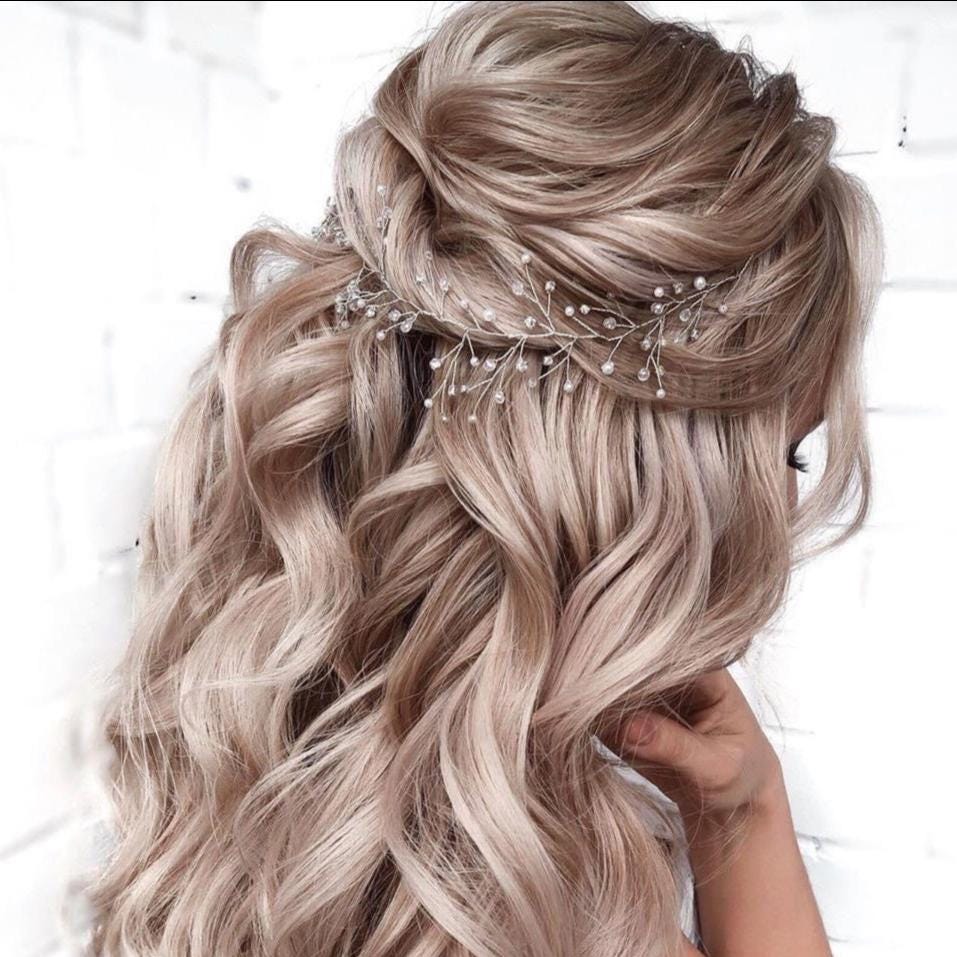 Wedding Hair Accessories Bridal Hair Vine Bridal hair accessories Wedding Hair Vine Rose Gold Bridal Hair Vine Silver Bridal Hair vine
